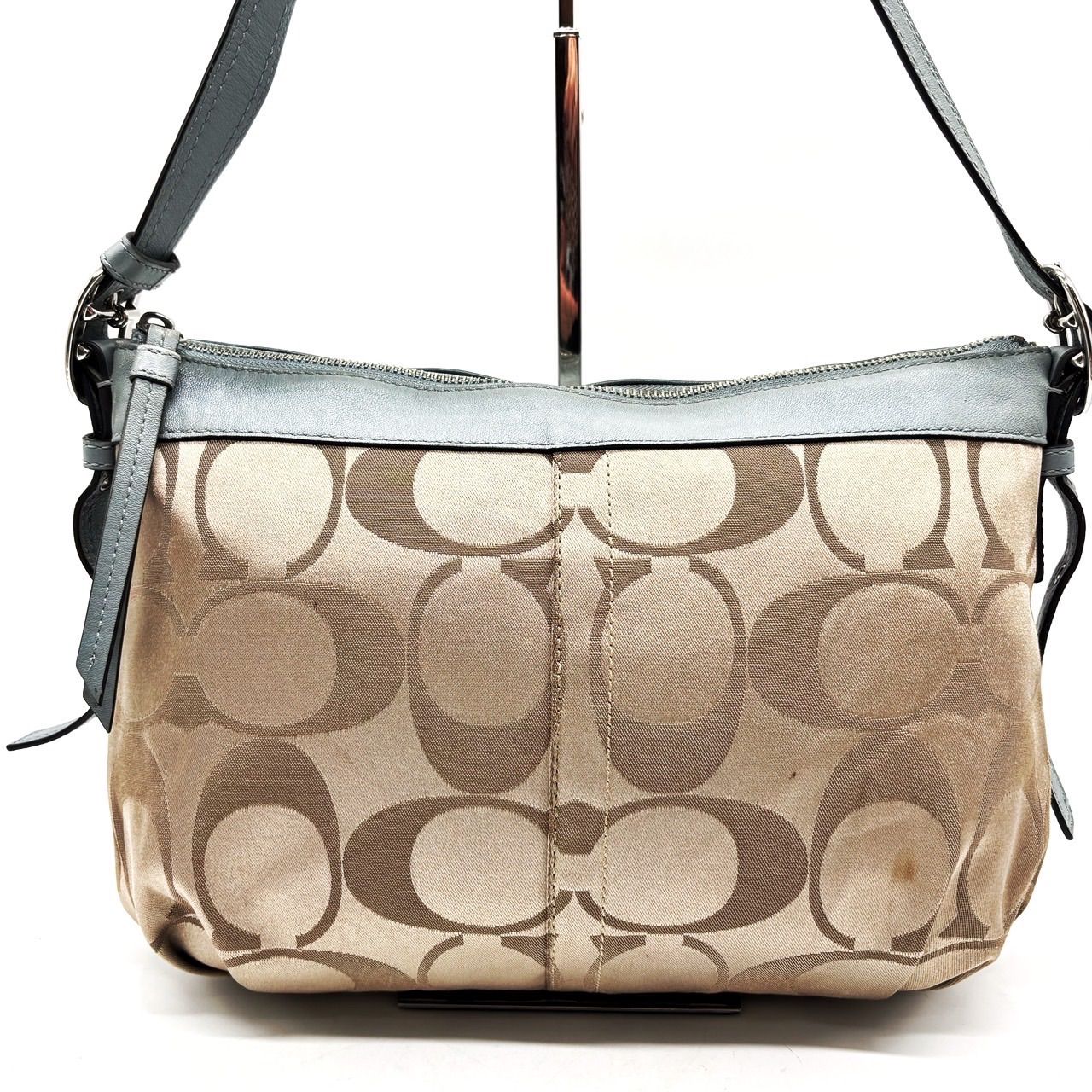 ✨良品✨ COACH コーチ ショルダーバッグ シグネチャー ベージュ