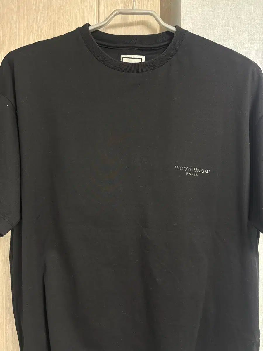 WOOYOUNGMI ウーヨンミ バックロゴ ライダースジャケット 半袖 46 オーバ 実寸 100 105