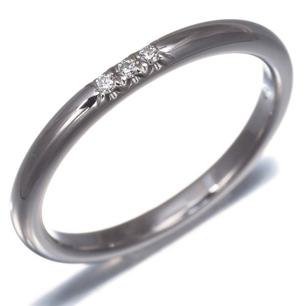 ティファニー セッティング ウェディングバンド 指輪 ダイヤモンド