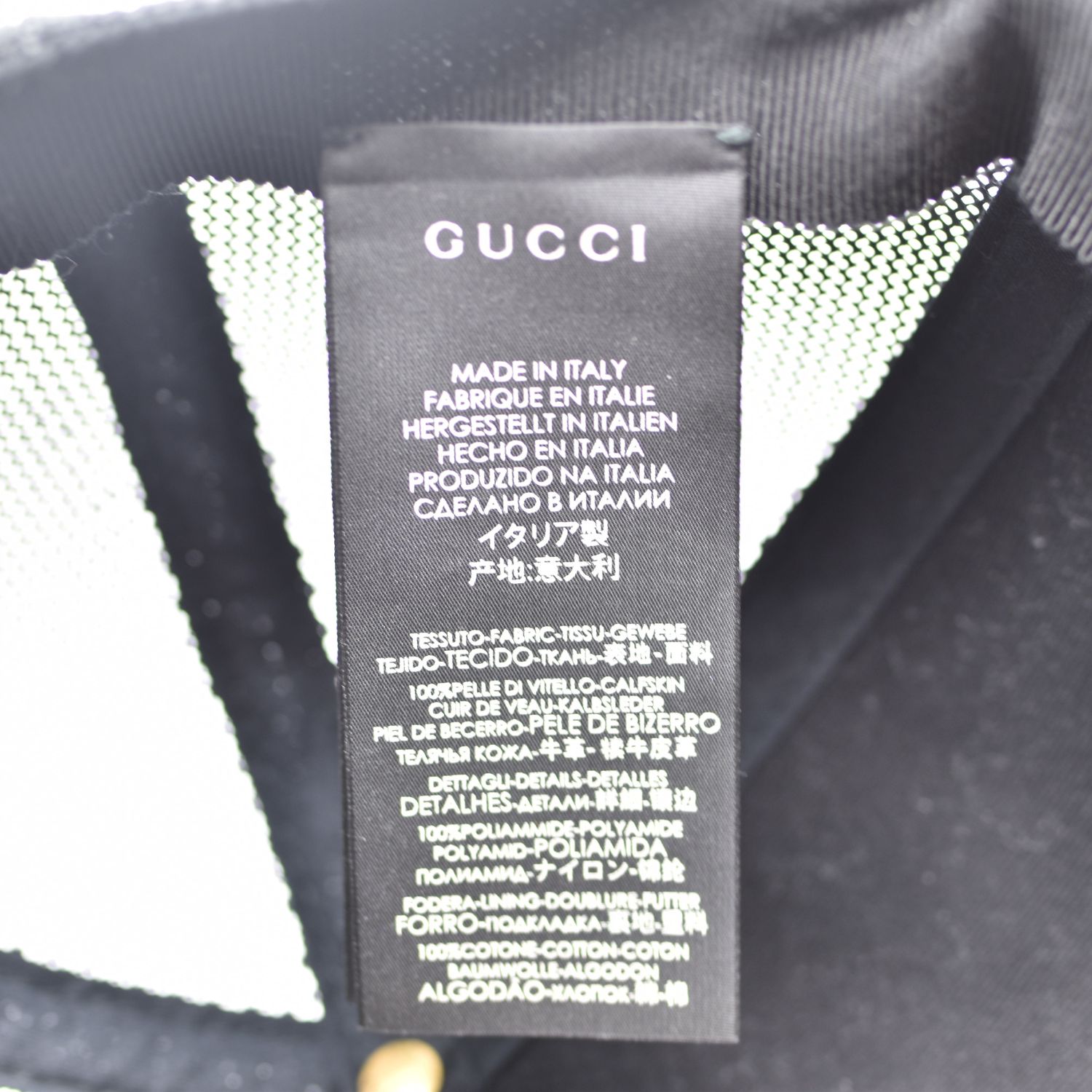 GUCCI グッチ ベースボールキャップ ロゴプリント シェリー
