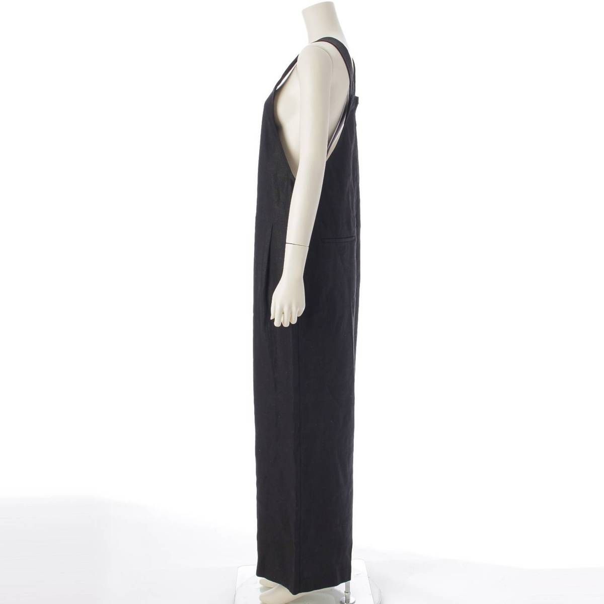 エブール リネン ミディアムリネン サロペット オーバーオール