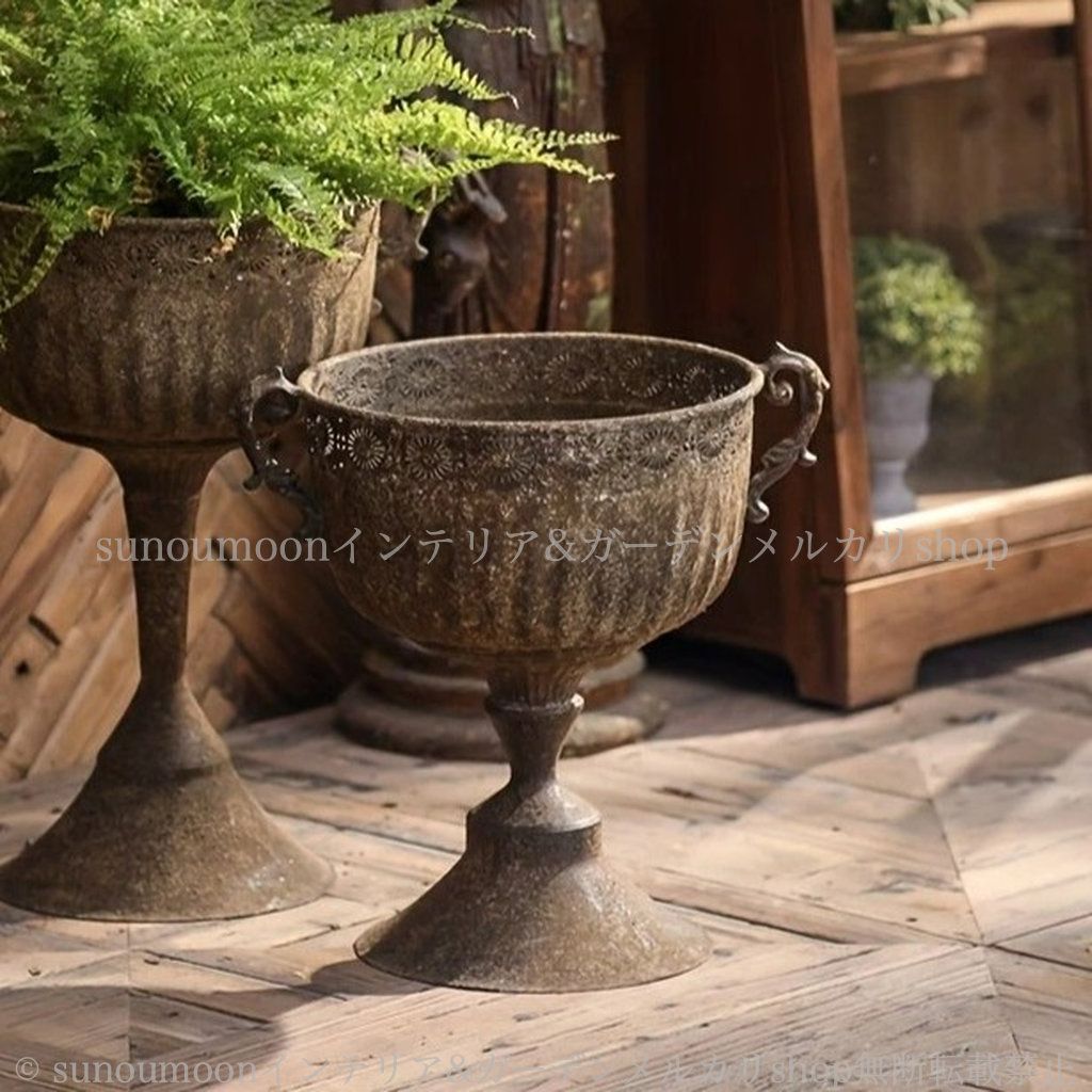 庭 ガーデン ガーデニング ヨーロピアン調 ガーデン雑貨 ガーデンインテリア 4-7 アンティーク調 庭の装飾 シャビーシック 雑貨 シャビー加工 ヴィンテージ調 インテリア おしゃれ プランター お洒落 STEELWINDOWSANDDOORS_COM