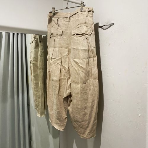 19SS BED J.W FORD リネンパンツ 麻 BED J.W.FORD ベッドフォード 19SS Wide Shorts ワイドリネン