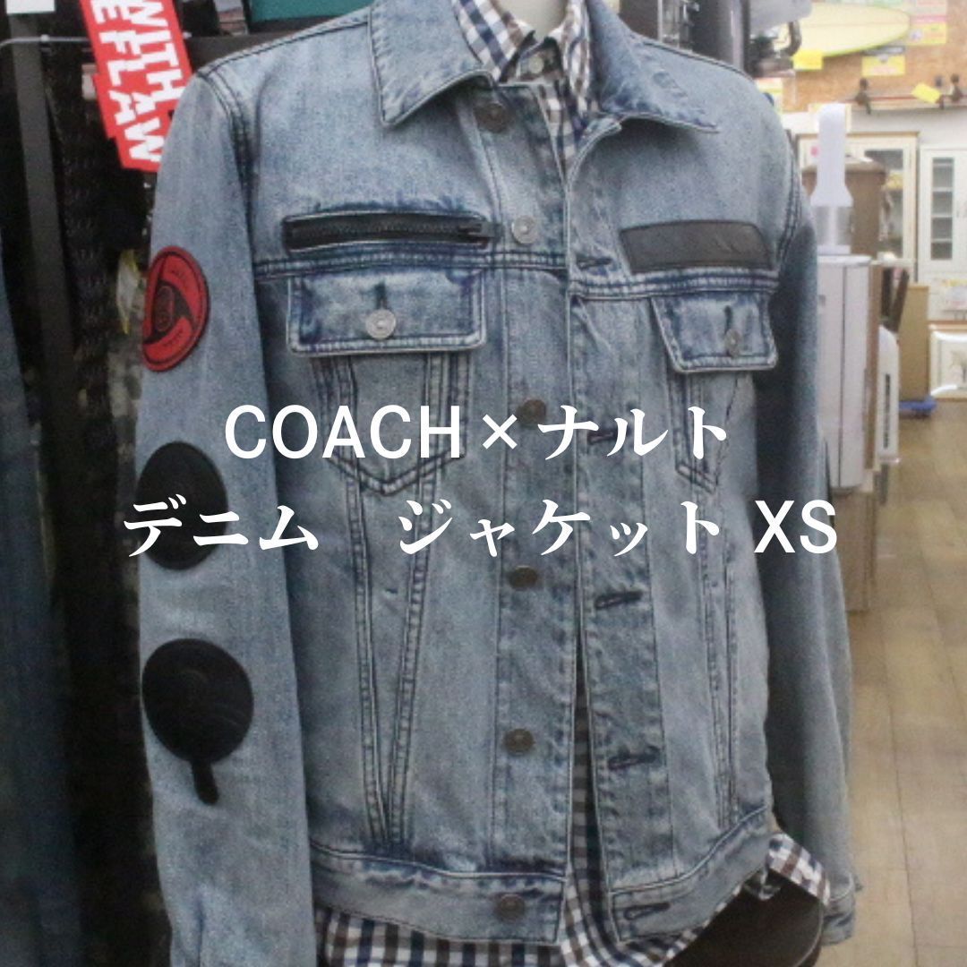 未使用 コーチ ナルト コラボ ジャケット ジージャン Gジャン XS