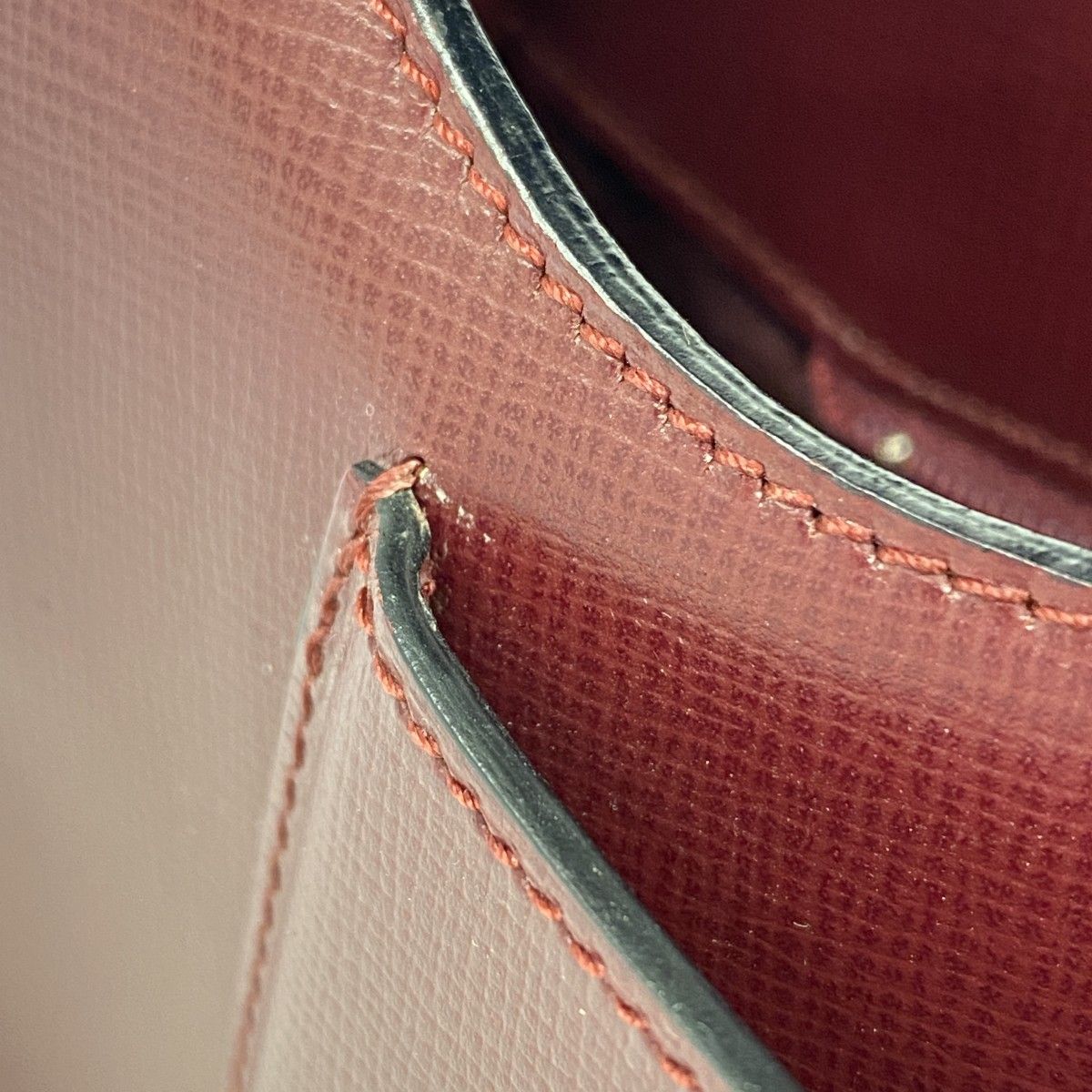 5ic2756】カルティエ ショルダーバッグ マスト レザー ボルドー  