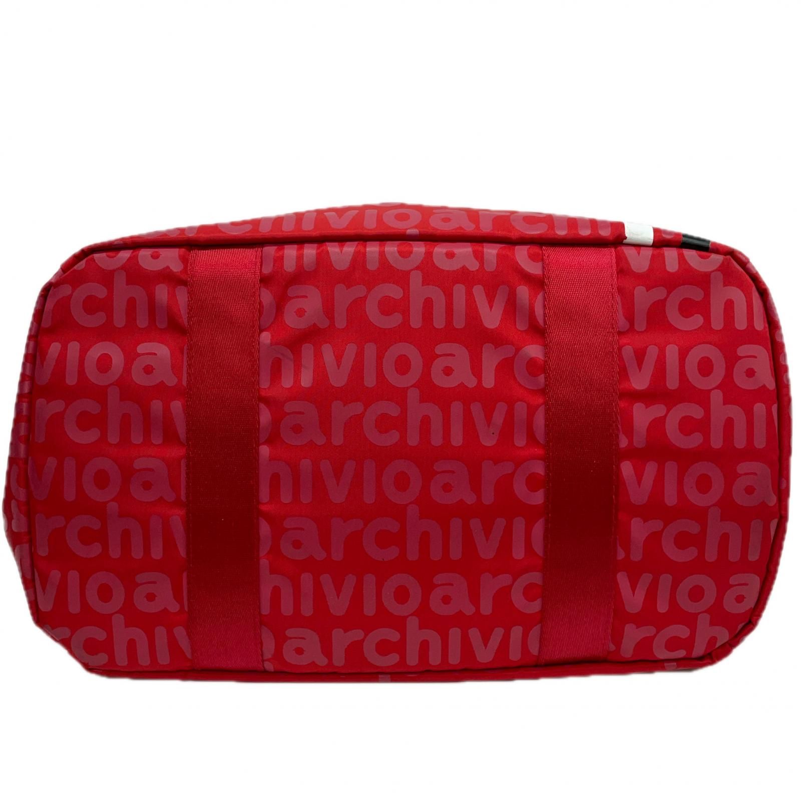archivio - 【美品】アルチビオ　ボストンバッグ　ロッカーバッグ 中古 アルチビオ archivio トート型ボストンバッグ 赤 レッド