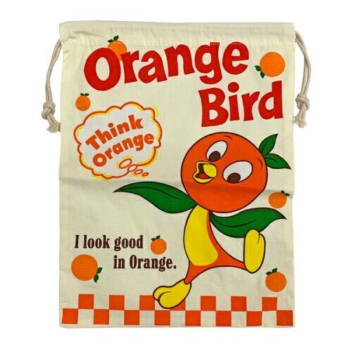 新品 🇺🇸【Orange bird】巾着 オレンジバード POUCH ポーチ