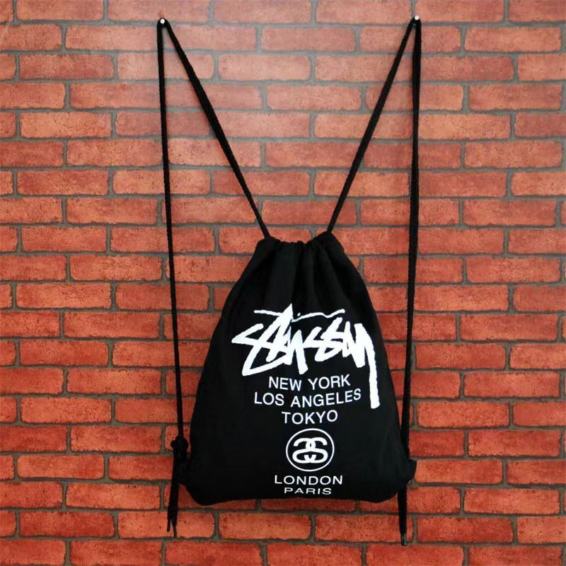 新品未使用 STUSSY ステューシー ナップサック リュック ブラック 男女兼用