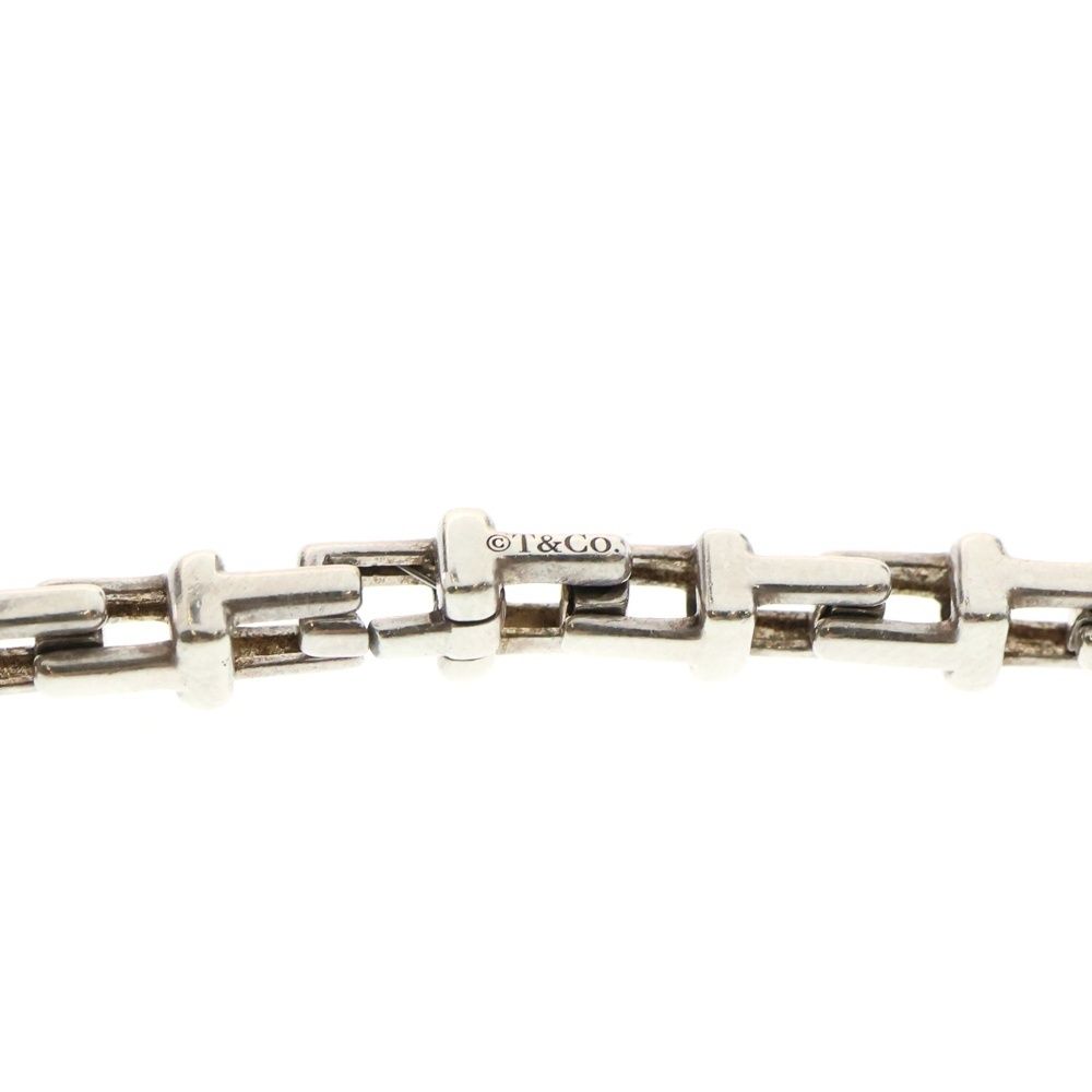 【美品】Tiffany ティファニー ナローバー ネックレス シルバー925 TIFFANY & Co. (ティファニー) Tナロー チェーンネックレス