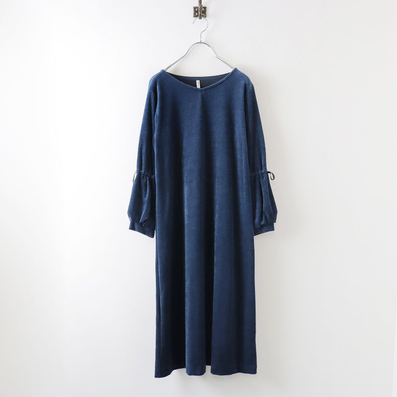 フィグロンドン fig London ベロア ワンピース F/ブルー トップス プル 