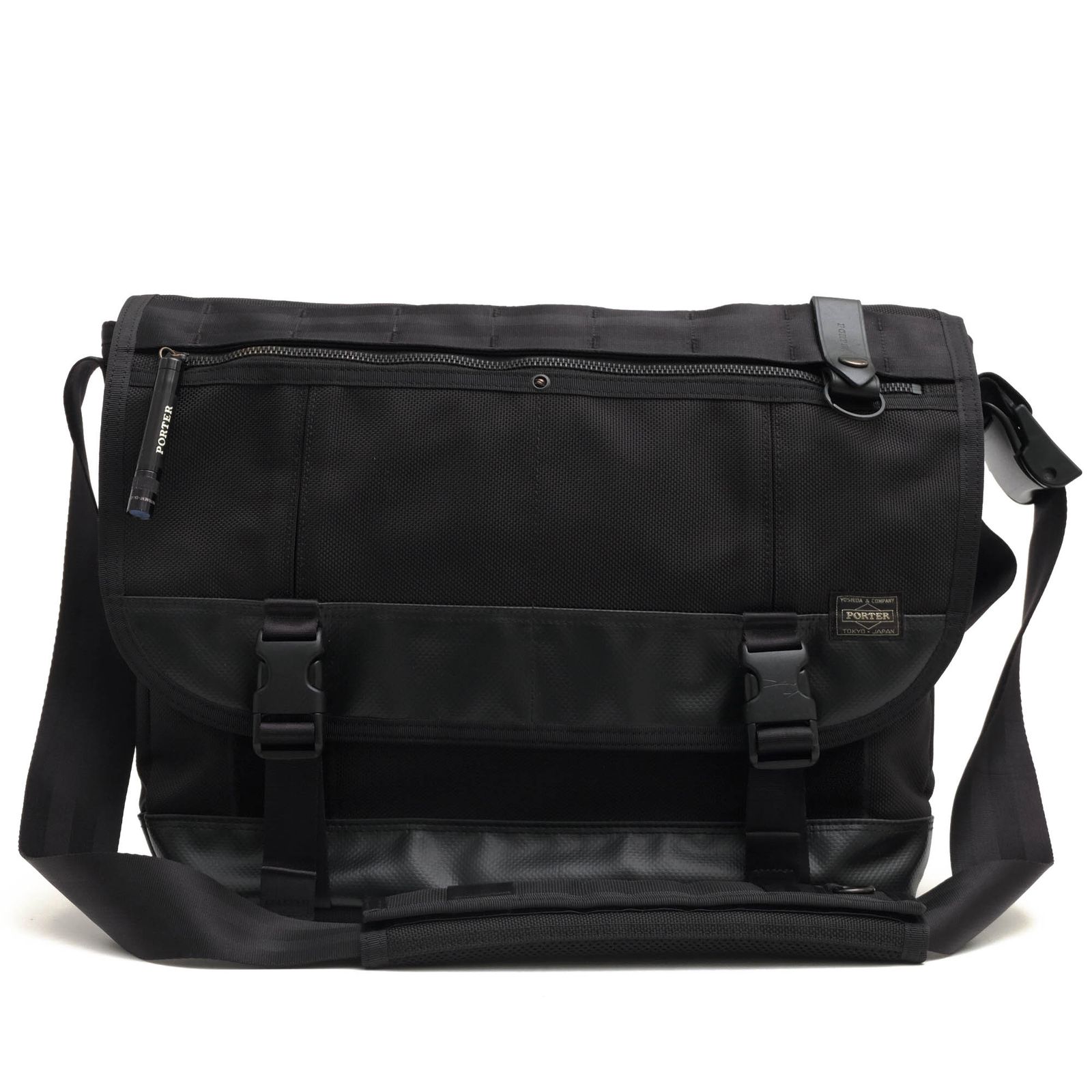 ポーター 吉田カバン PORTER バッグ ショルダーバッグ 鞄 メンズ 男性 男性用 ナイロン ブラック 黒 703-07967 HEAT MESSENGER BAG L ヒート B4サイズ収納可 メッセンジャーバッグ