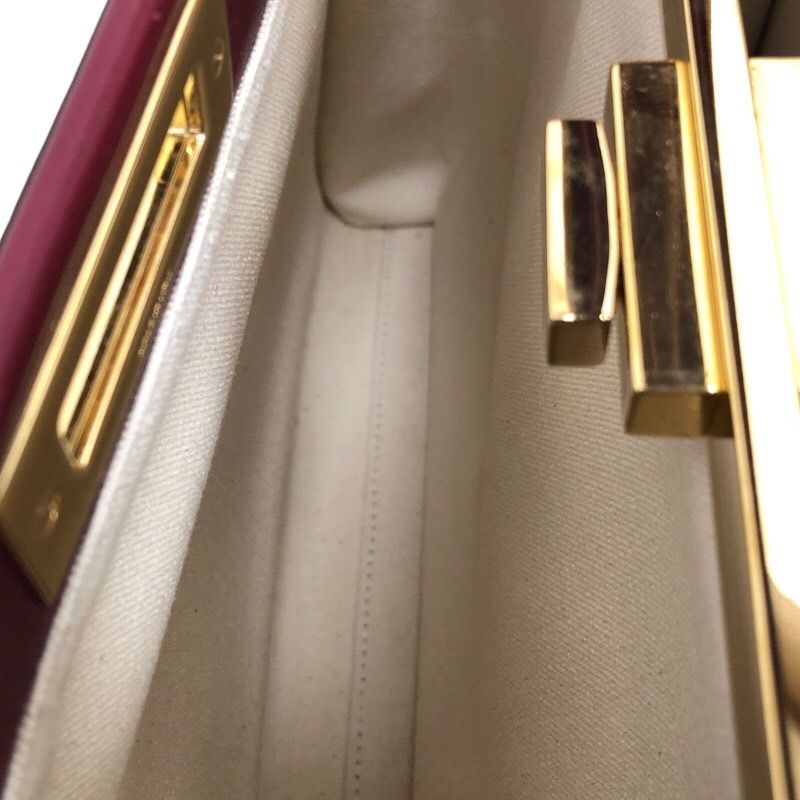 フェンディ FENDI ピーカブーレギュラー 8BN290 アイボリー/ボルドー  