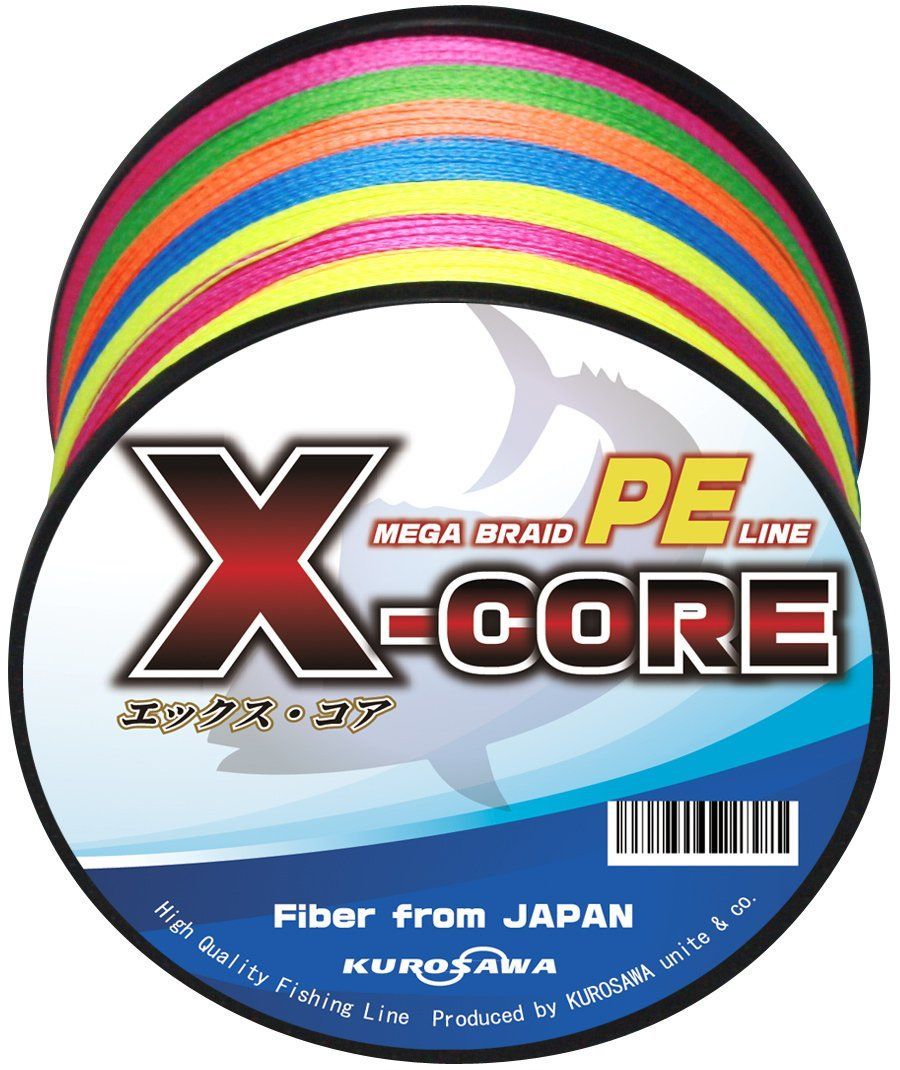 PEライン 釣り糸 X-CORE 4編・8編 （5色 マルチカラー/白 ホワイト/イエロー/グレー）(150m KUROSAWA 200m 300m  500m 1000m)(0.4号 0.8号 1号 1.5号 2号 3号 4号 5号 6号 8号 10号 12号 - メルカリ