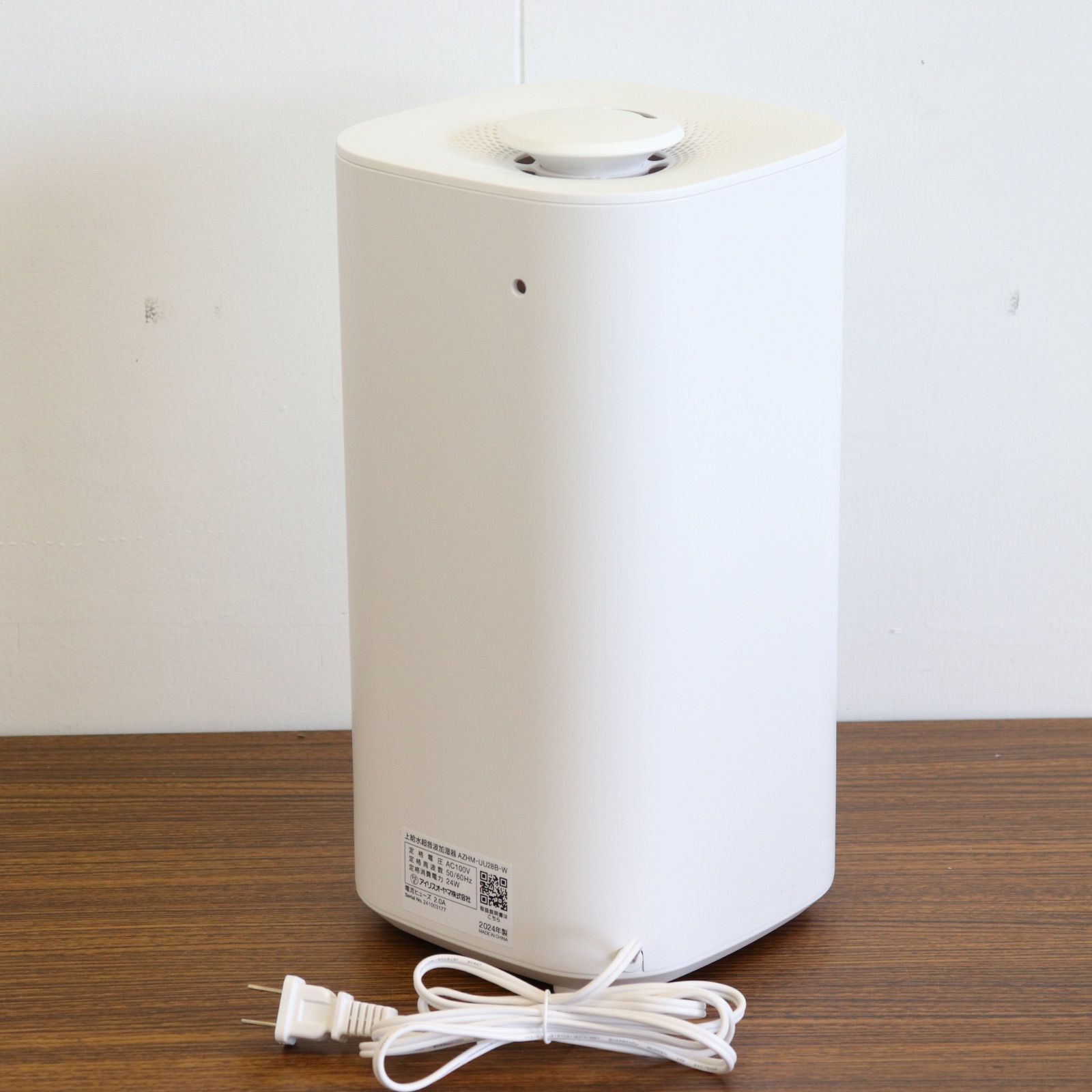 美品】IRISOHYAMA アイリスオーヤマ 上給水超音波加湿器 AZHM-UU28B-W