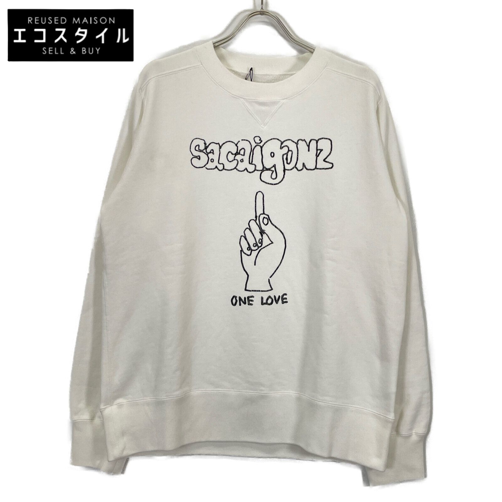 sacai サカイ 【×Gonz】24-0818S ﾎﾜｲﾄ sacaigonz Pullover 2 - メルカリ