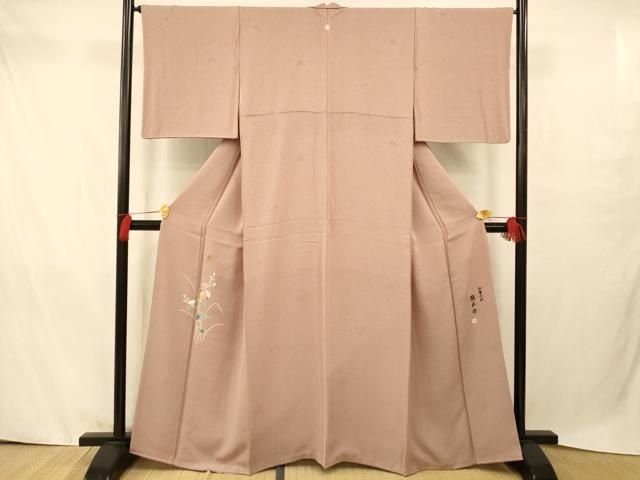 平和屋着物○本加賀友禅作家 沢飯芳雄 訪問着 草花文 正絹