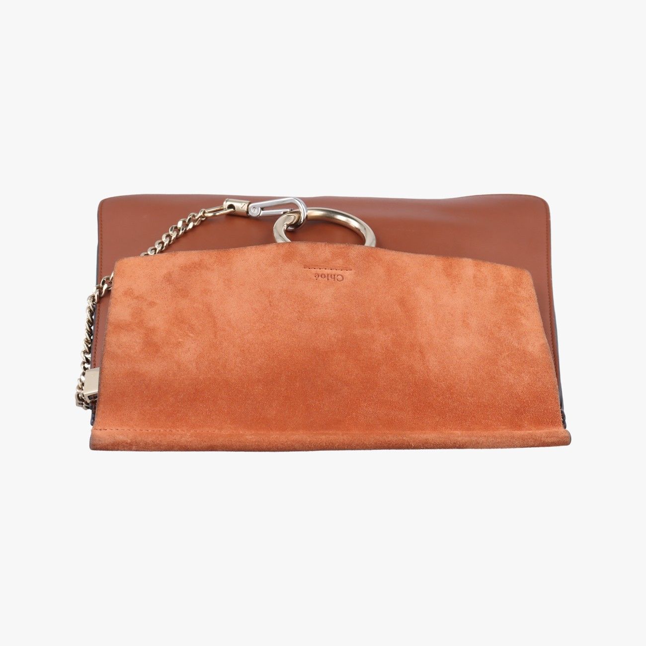 クロエChloeフェイブラウンレザー×スエード02-16-50-65