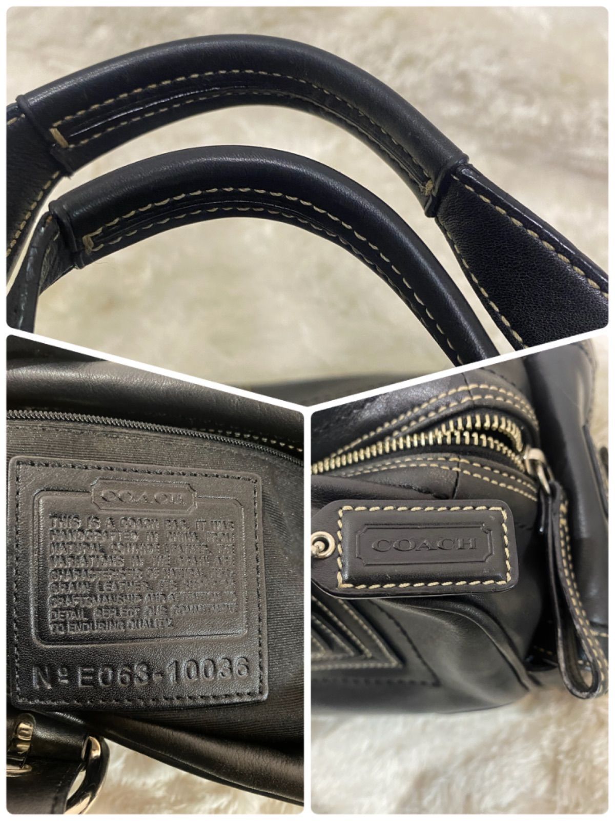COACH(コーチ) / ボストンバッグ/レザー/BLK | 中古品の販売