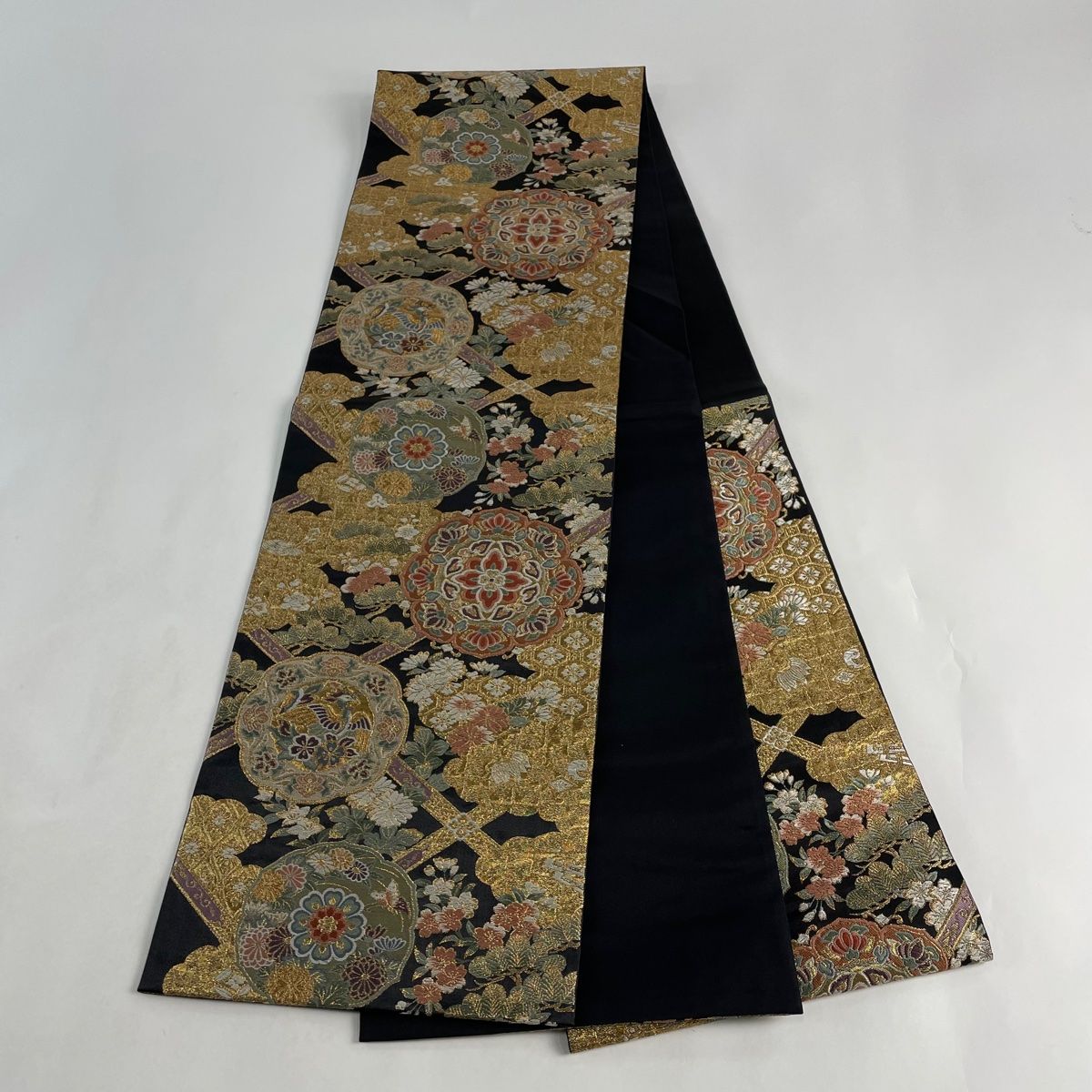 O0933 美品 逸品 豪華 唐織 正絹 袋帯 O0933 美品 逸品 豪華 唐織 正絹 袋帯 A19 ○高級 正絹 唐織 六