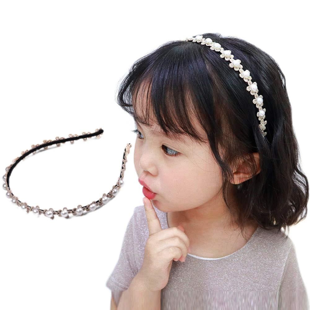 売切注意 お急ぎ下さい キッズ 子供 パール ベビー 髪飾り ヘアアクセサリー こども ドレス フォーマル カチューシャ 発表会 結婚式 BIANHUAN セレモニー