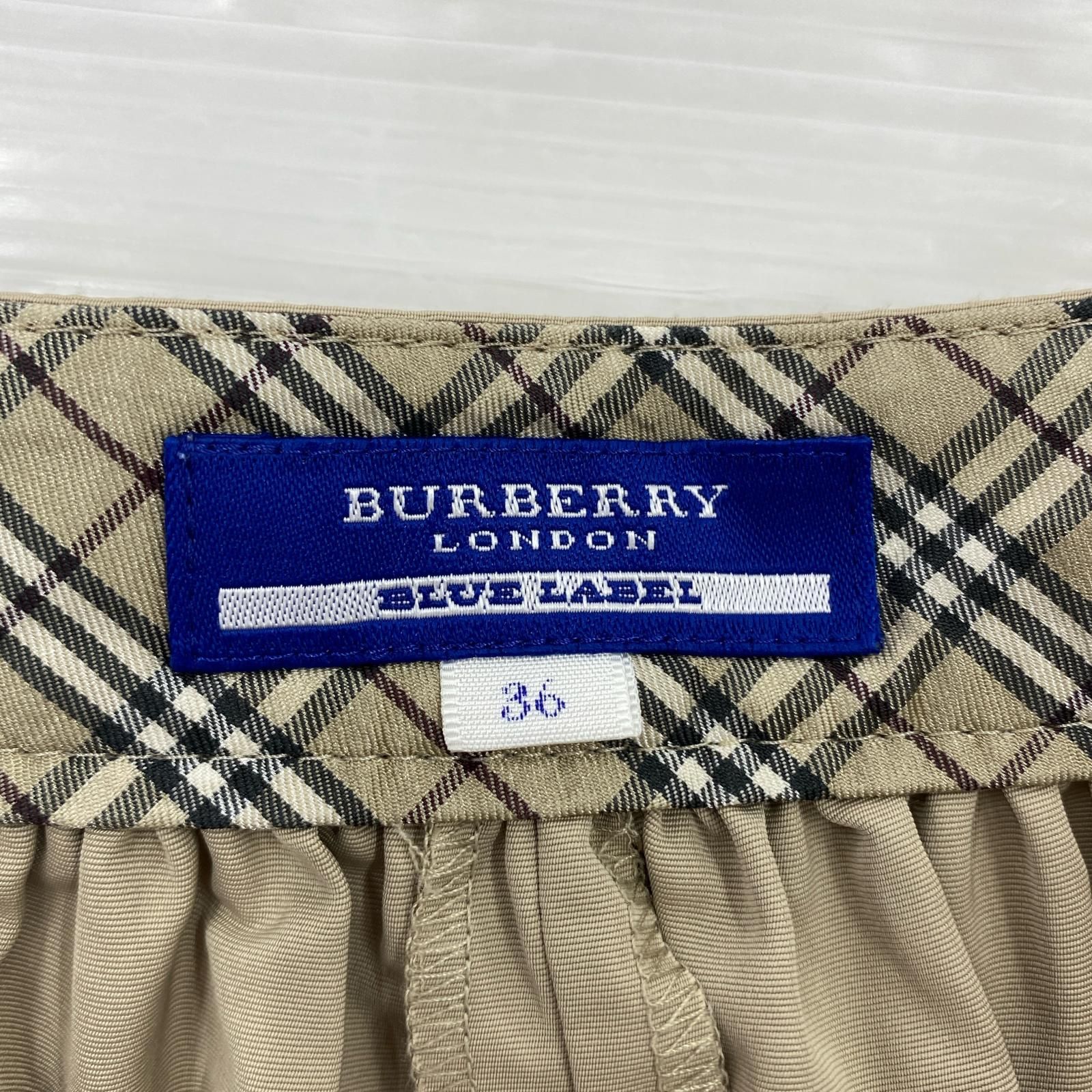 BURBERRY BLUE LABEL バーバリーブルーレーベル ギャザー ミニ