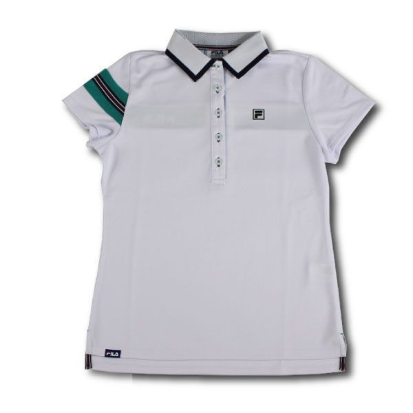 FILA | ポロシャツ レディース GOLF ゴルフウェア 半袖 フィラゴルフ フィラ - ロゴ 吸汗速乾 半袖ポロシャツ スポーツウェア UV 安い