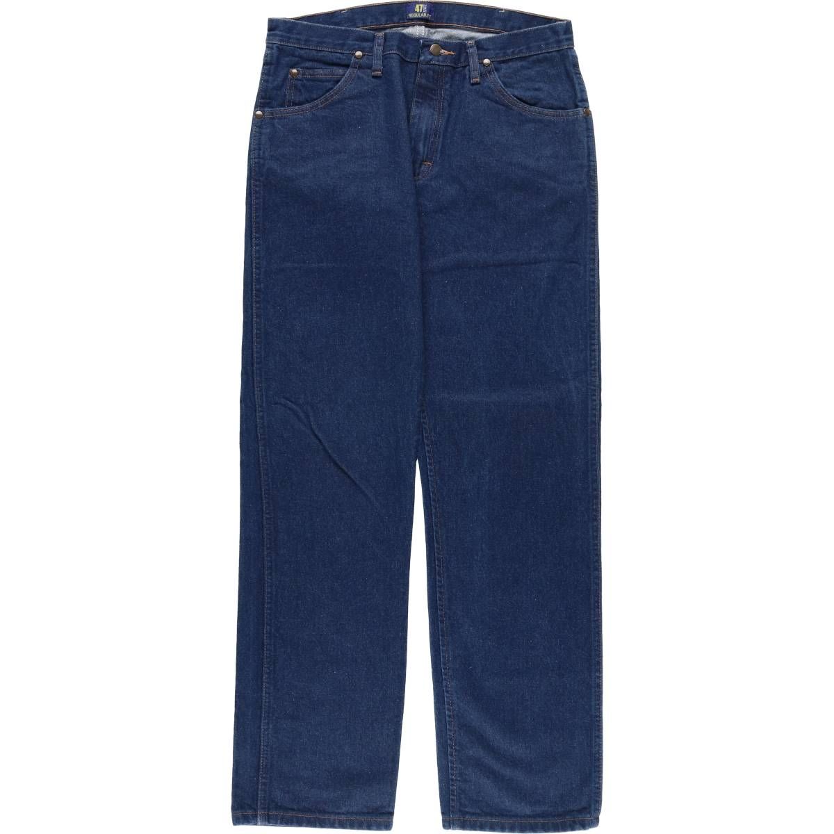 古着 濃紺 90~00年代 ラングラー Wrangler 47MWZ ストレートデニムパンツ メンズw34相当|eaa555586