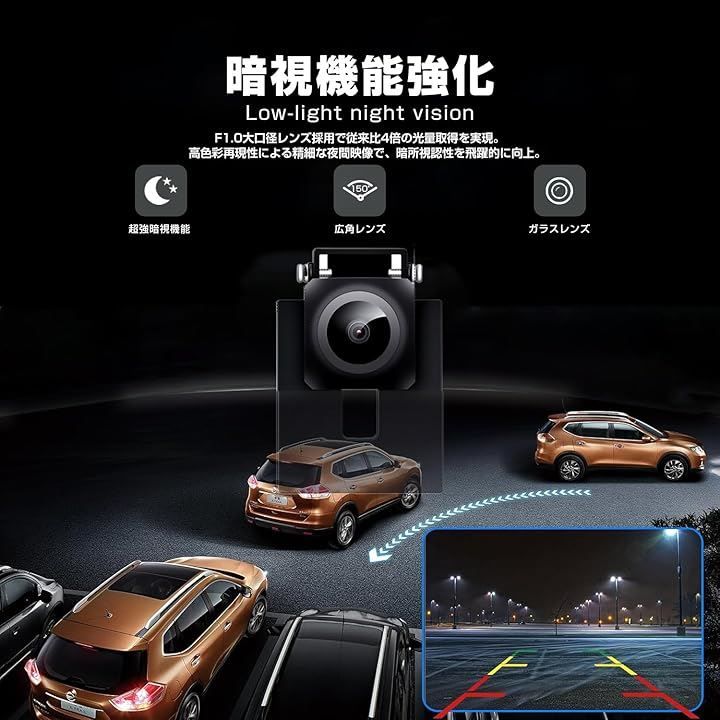 車 Antion 5インチLCDモニター バックカメラセット AHD新技術採用 