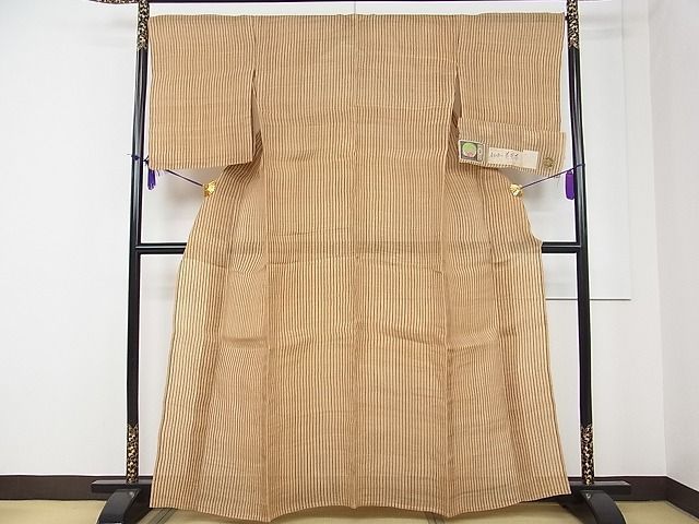 喜如嘉の芭蕉布夏帯　 手積み芭蕉糸100％　証紙付 人間国宝　平良敏子 平和屋本店□希少 夏物 人間国宝 平良敏子 喜如嘉の芭蕉布 証紙