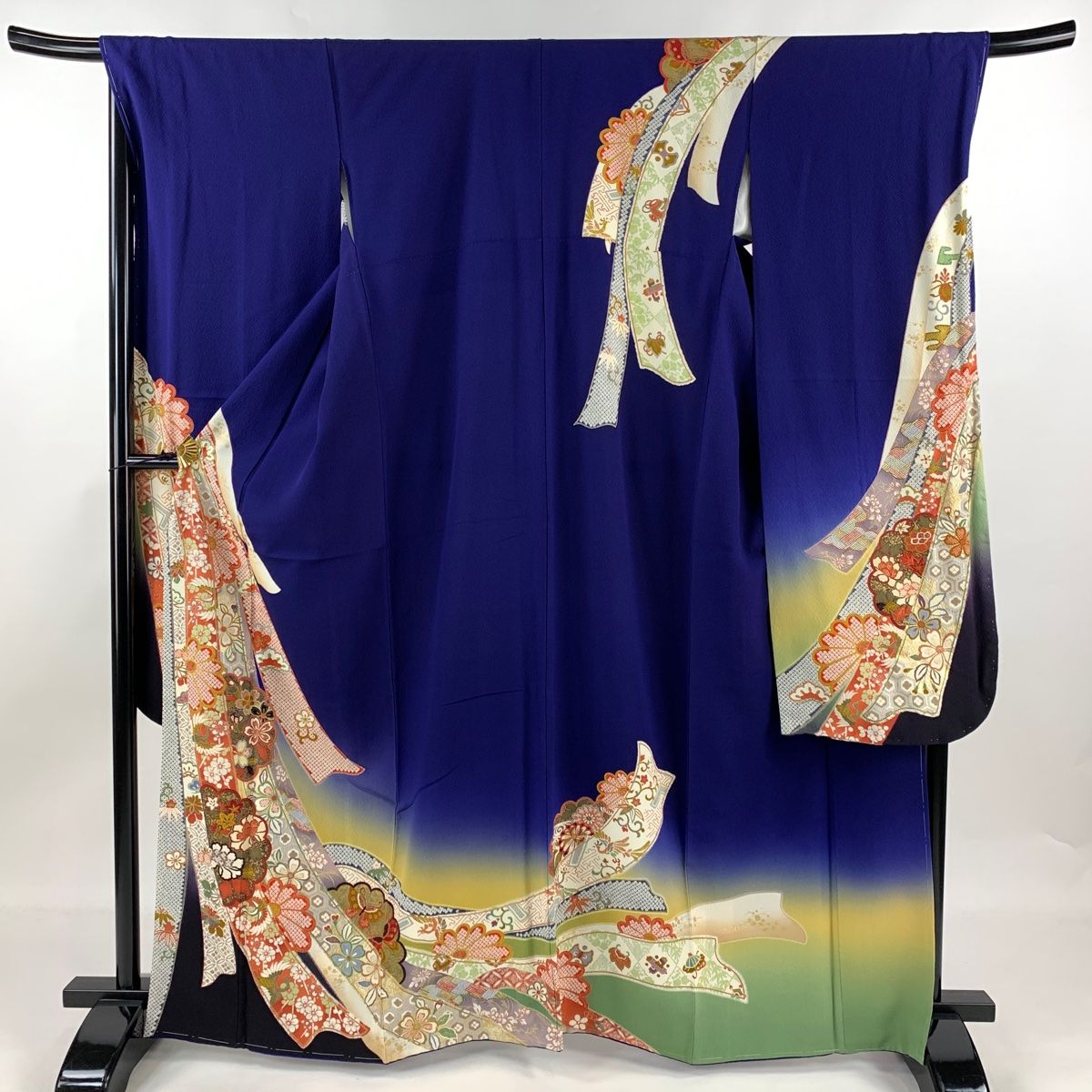 振袖 身丈159cm 裄丈68cm 正絹 秀品（振袖 身丈168cm 裄丈68cm L