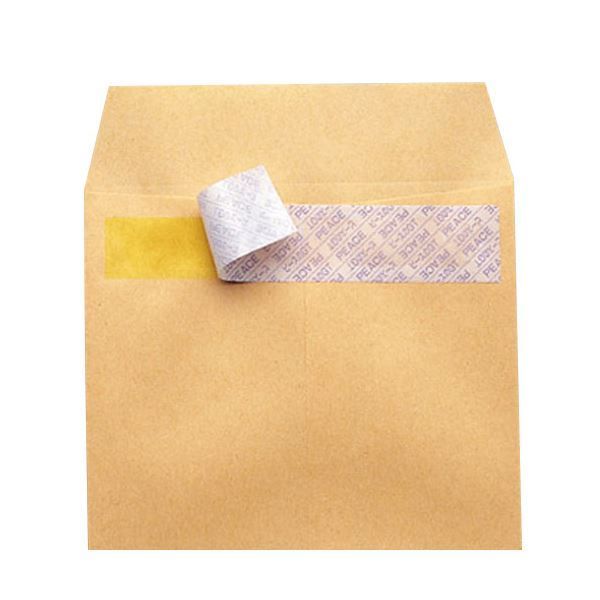 まとめ ピース R40再生紙クラフト封筒 テープのり付 長4 70g m2 枠あり 業務用パック 441 1箱 1000枚 ×5セット