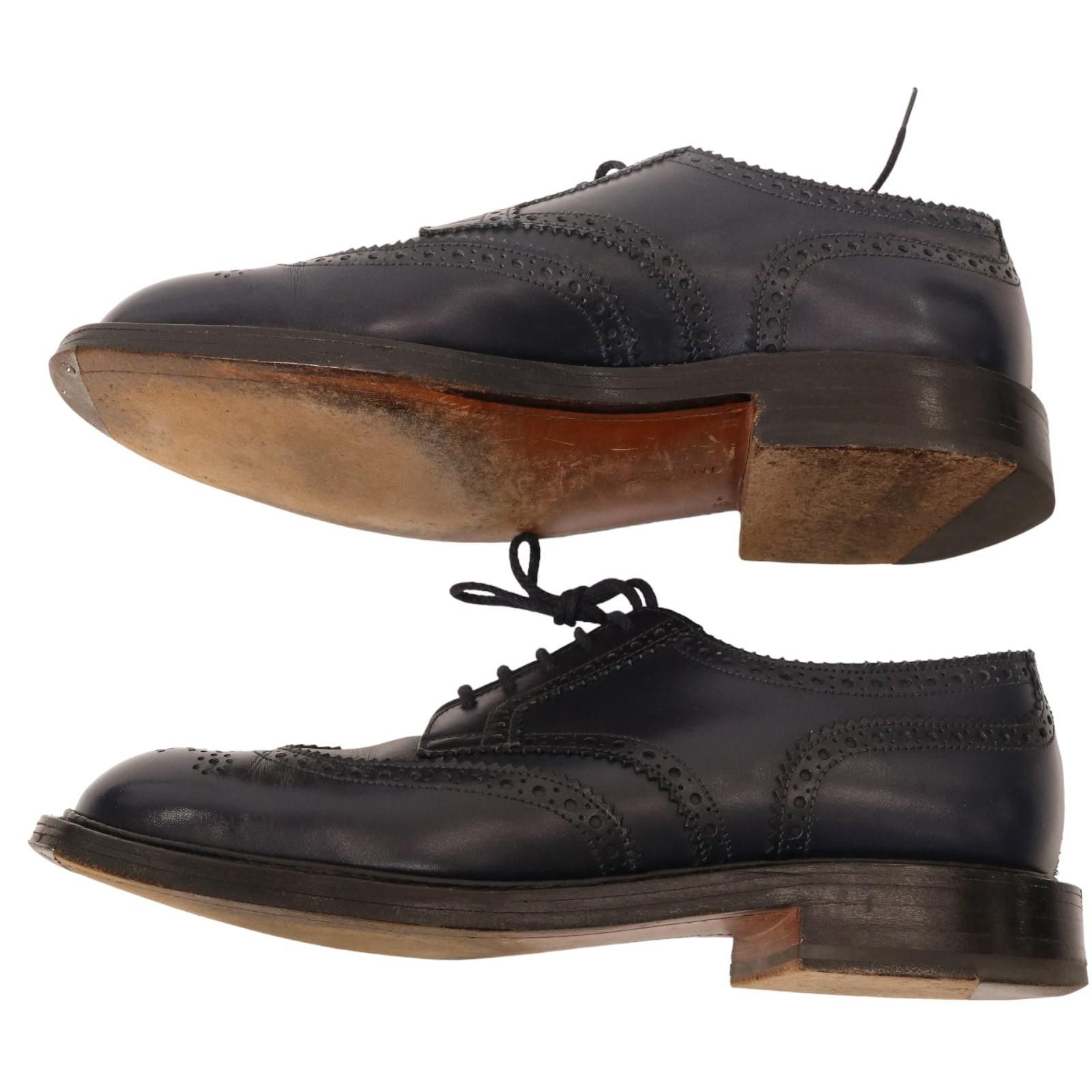 J.M. WESTON / 588 WING TIP LEATHER SHOES ジェイエムウエストン ウィングチップ ブローグ レザー シューズ ドレスシューズ ビジネスシューズ 表記サイズ5.5 D　【2405】