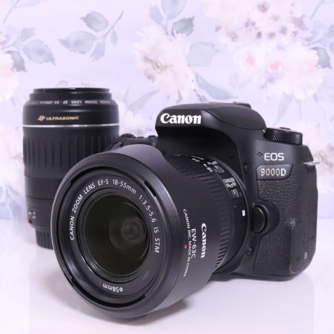 ✨ Canon EOS 9000D 一眼レフ カメラ スマホ転送 キヤノン ❤スマホ転送！高性能カメラ♪❤ Canon EOS 9000D 一眼レフ カメラ
