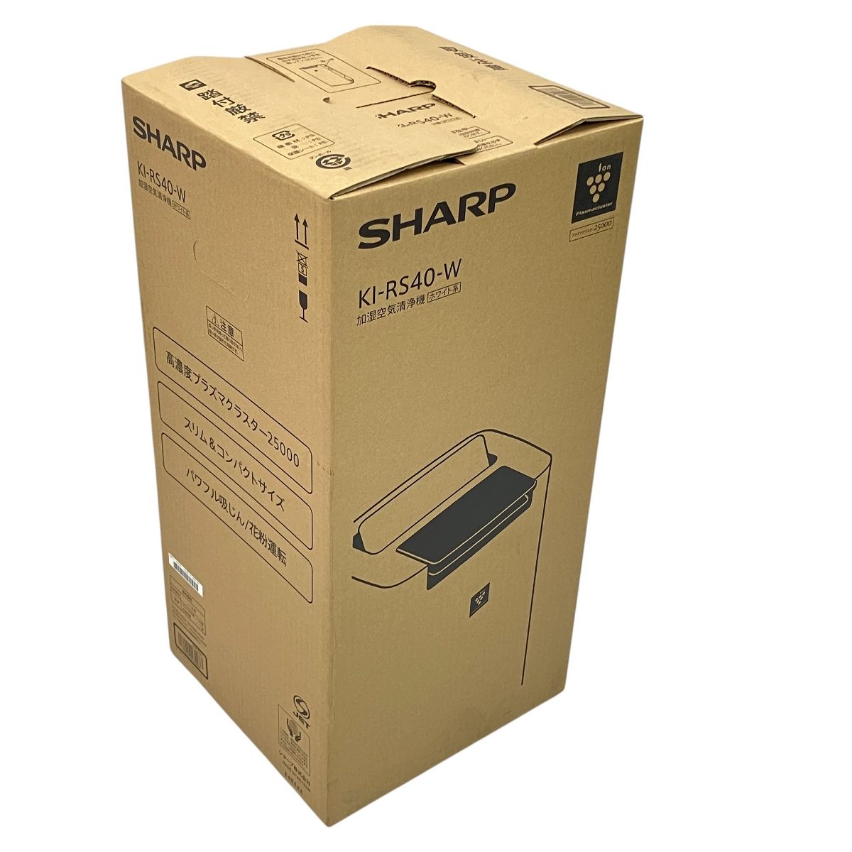 SHARP KI-RS40-W 加湿 空気 清浄機 プラズマクラスター 25000