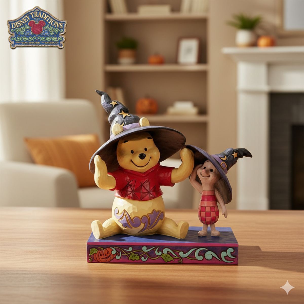 プー & ピグレット ウィッチハット 15.3cm くまのプーさん ハロウィン