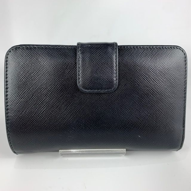 超激安 美品 PRADA プラダ サフィアーノ SAFFIANO 二つ折り財布 1M1225