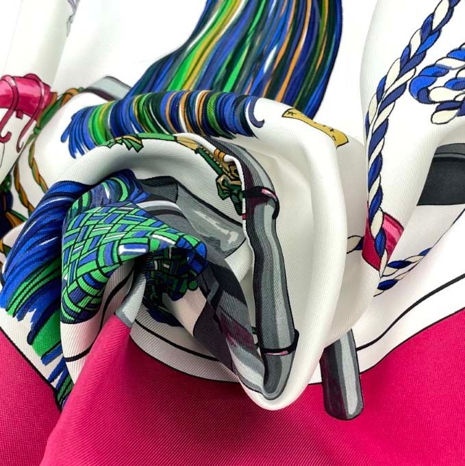 HERMES エルメス スカーフ カレ90/Passementerie/飾り紐