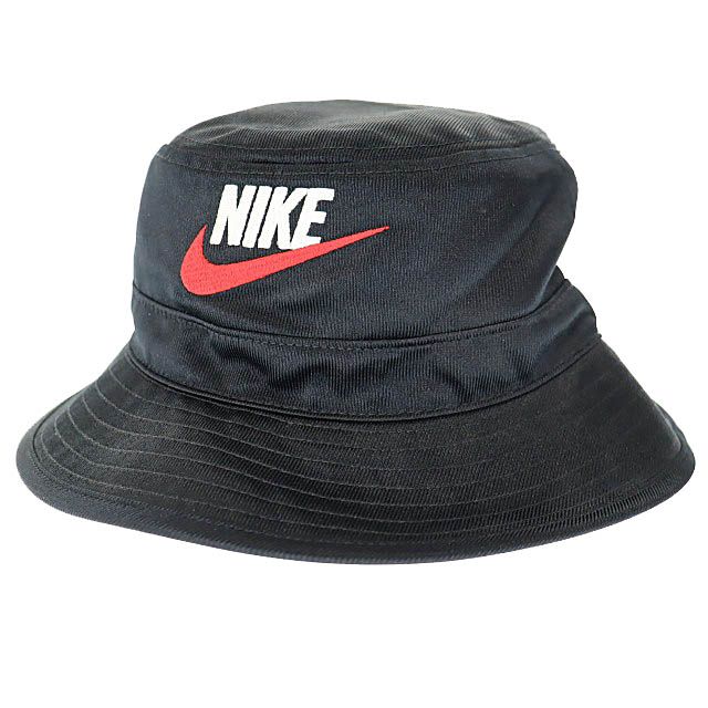 シュプリーム SUPREME ×NIKE ナイキ 24SS Dazzle Crusher Black ダズル クラッシャー ロゴ 刺繍 バケット ハット FZ6789-010 S|M 黒 ブラック ブランド古着ベクトル AA ▲250504