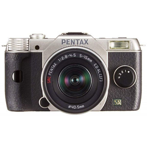完動 美品 PENTAX 01,02,06レンズセット ペンタックス Q7 ペンタックス PENTAX Q7 ズームレンズキット シルバー SDカード