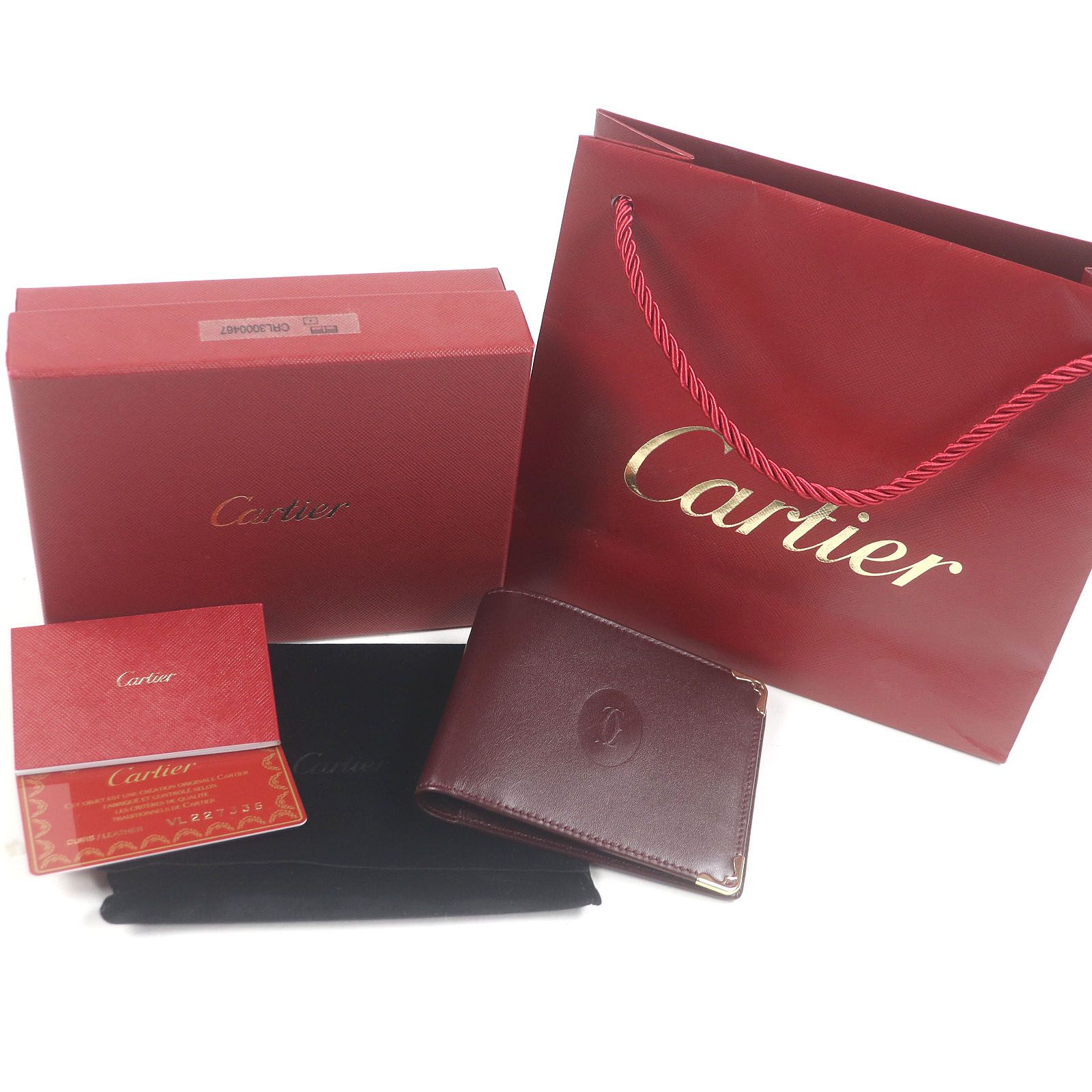 Carter カルティエ 二つ折り財布 メンズ 札入れ Cartier カルティエ