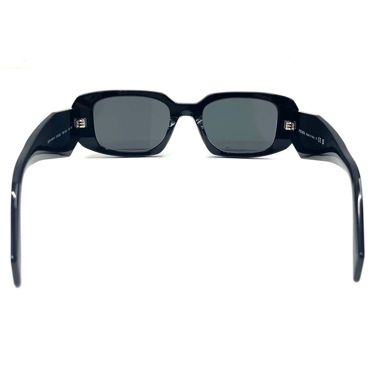 美品✨ プラダ サングラス ブラック SPR17W ロゴ Slate Gray Lenses Prada Symbole Sunglasses | PRADA