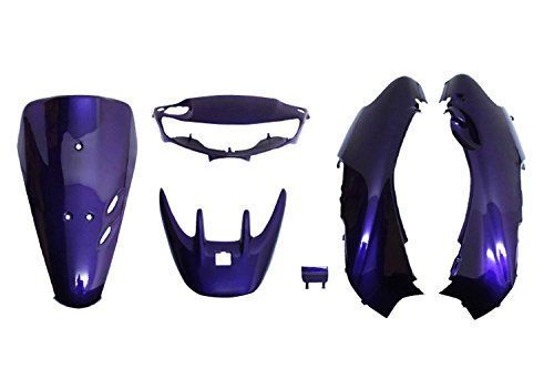 新品 バイクパーツセンター(Bike Parts Center) ライブDio ZX 純正タイプ外装セット 6点セット パープル 紫 塗装済み カウル ホンダ ライブディオZX AF35 後期 キーシャッター式 307901