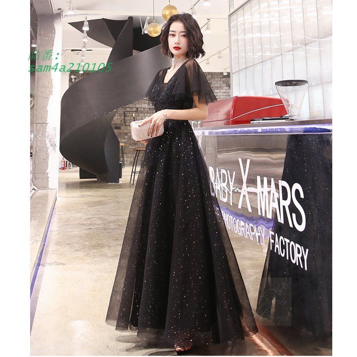 ワンピース ドレス イブニングドレス ロング丈 レディース メッシュ 体型カバー パーティー 秋冬 お呼ばれ 細見え 春夏 セレモニー 2次会 結婚式 am4a210105