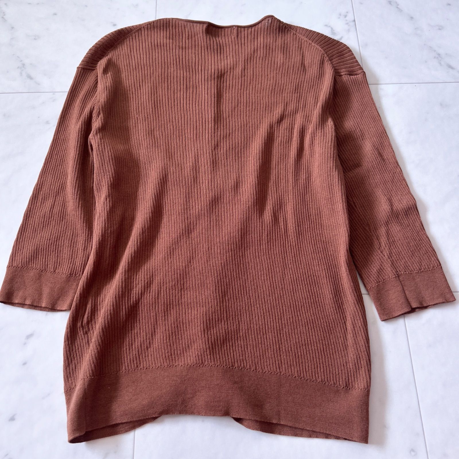 Ballsey ボールジィ マーセライズドコットンリブ クルーネックカーディガン マーセライズドコットン クルーネックカーディガン