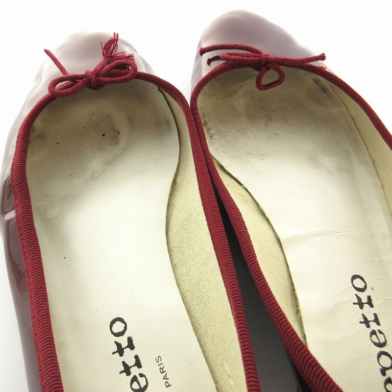 レペット Repetto バレエシューズ フラットパンプス エナメル リボン
