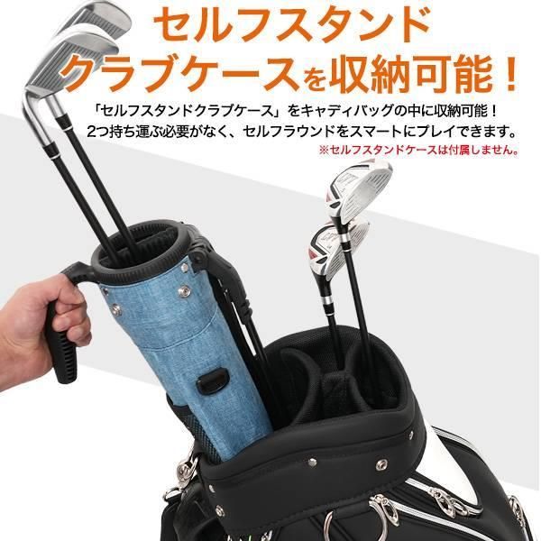新品未使用 クラブケース キャディバッグ セルフスタンドバッグ ホワイト×レッド かわいい クラブケース スタンド キャディバッグ セルフスタンドクラブ