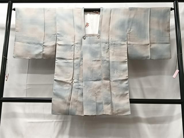 平和屋着物＃道行コート　霞枝花文　暈し染め　ロング丈　正絹　逸品　未使用　CAAT5939id 平和屋着物＃道行コート 霞枝花文 暈し染め ロング丈 正絹 逸品 未使用