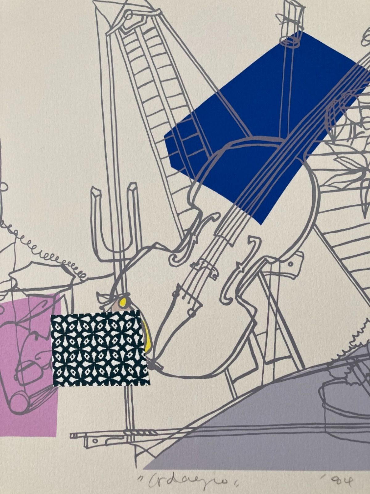 限定22枚 貴重 ジニー・キム シルクスクリーン コラージュ 版画 SC11