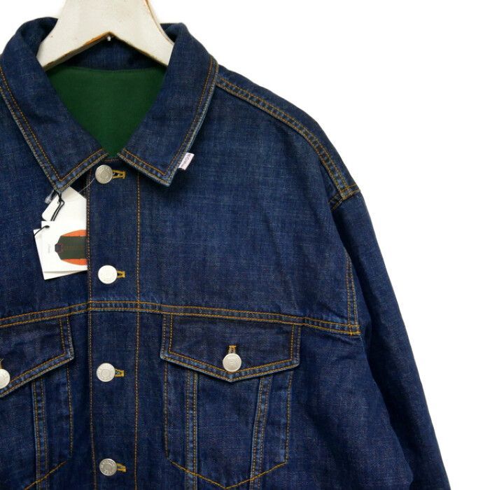 Martine Rose マーティンローズ 国内正規 20SS SPRAGGA JACKET REVERSIBLE DENIM JACKET 3rd  リバーシブルデニムジャケット Gジャン MRSS20-222 定価110000円 INDIGO インディゴ M - メルカリ