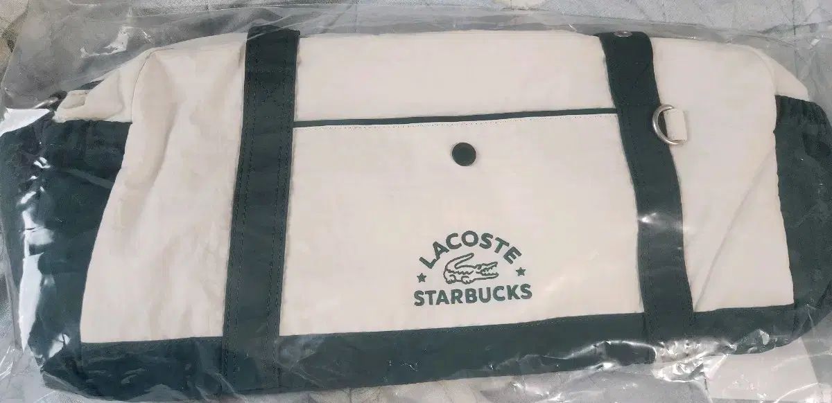 韓国 スターバックス LACOSTE ラコステ バッグ アイボリー 韓国 スターバックス LACOSTE ラコステ バッグ アイボリー